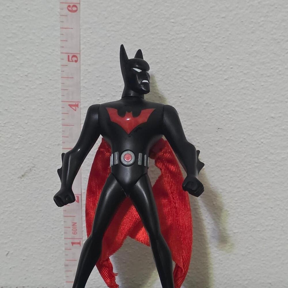 Batman beyond action figure with red cape and bat emblem #superhero #batman